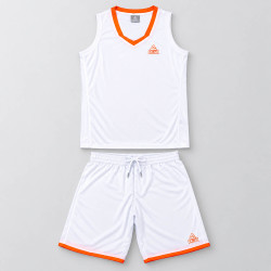 Dámska basketbalová súprava PEAK Basketball Uniform bielo-oranžová