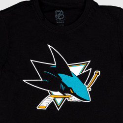 Outer Stuff Nhl Primary Logo Tee San Jose Sharks Black