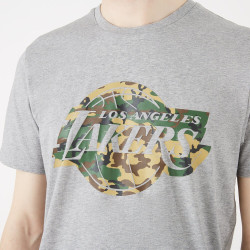 New Era tričko NBA Seasonal Infill Tee Los Angeles Lakers Grey