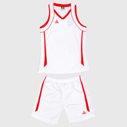 Dámska basketbalová súprava PEAK Basketball Uniform bielo-červená
