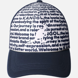 Šiltovka KANGOL® FINE PRINT TRUCKER tmavo modrá