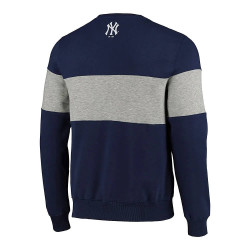 Majestic MLB Pannelled Crew Neck Sweatshirt New York Yankees Navy