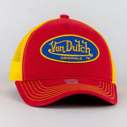 Von Dutch Originals Trucker Boston Oval Patch Cot/Twi Red/Yellow