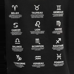 Pánska mikina s kapucňou Sixth June Zodiac čierna