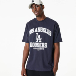 Tričko New Era La Dodgers MLB Arch Logo Blue Oversized T-Shirt tmavomodré