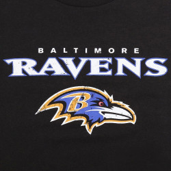 Re:Covered NFL Core Logo T-Shirt Baltimore Ravens Solid Black