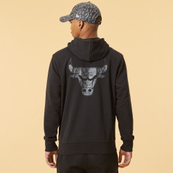 NEW ERA mikina NBA Seasonal infill hoody CHIBUL CHICAGO BULLS Black