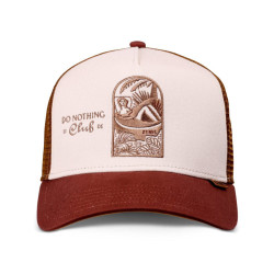 DJINN'S Trucker Cap HFT Bathing Girl Crème/Brown