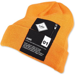 Djinn's Basic Beanie Lorem Pocket Orange