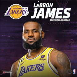 TURNER SPORTS NBA 2024 (30x60 cm) WALL CALENDAR LOS ANGELES LAKERS LEBRON JAMES