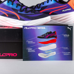 Puma All-Pro Nitro Shoe Violet/Black/Pink Alert