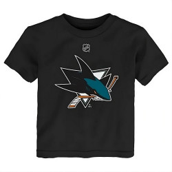 Outer Stuff Nhl Primary Logo Tee San Jose Sharks Black