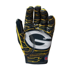 Wilson YTH NFL Stretch Fit Gloves Green Bay Packers (Sz. Kids)