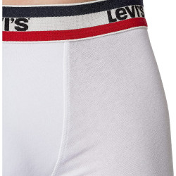 Levis Men Sprtswr Logo Boxer Brief (3-Pack) White / Blue / Red