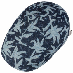 Stetson Texas Denim Print blue denim with palms print