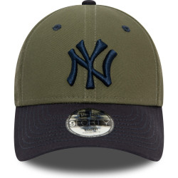 Detská šiltovka NEW ERA 940K MLB Contrast 9forty NEW YORK YANKEES olivová