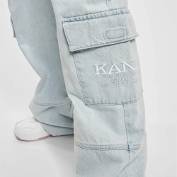 Karl Kani KK Serif Cargo Pocket Denim bleached blue
