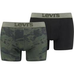 Levis Men Ocean Camo Aop Boxer Brief (2-Pack) Khaki