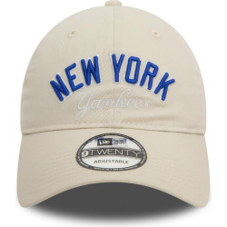 Šiltovka New Era 920 New York Yankees MLB Wordmark Off White 9TWENTY Adjustable Cap krémovo biela