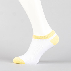 Dámske členkové ponožky PEAK Fashion Anklet bielo-žlté