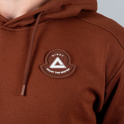 Mikina s kapucňou Peak Right  Fleece Hoodie Brown