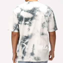 Re:Covered NFL Saints New Orleans Grey Tie Dye Relaxed T-Shirt
