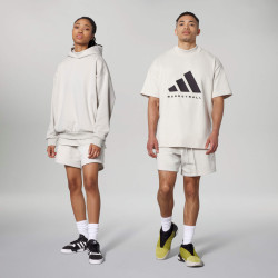 Adidas Unisex One Basketball Fleece Short White