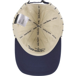 Šiltovka Karl Kani Cursive Varsity Pinstripe Baseball Cap krémová biela