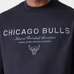 Tričko NEW ERA Chicago Bulls NBA Linear Black T-Shirt čierne