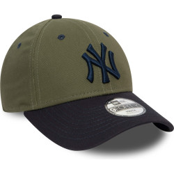 Detská šiltovka NEW ERA 940K MLB Contrast 9forty NEW YORK YANKEES olivová