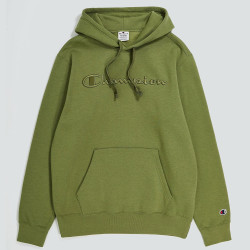 Champion Tonal Embroidered Fleece Hoodie Olive Green