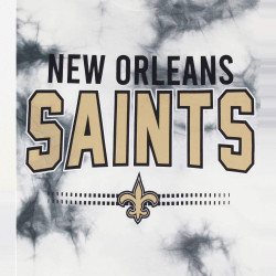 Pánske tričko RECOVERED X NFL New Orleans Saints sivé batikované