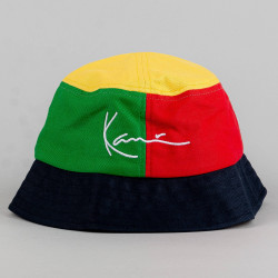 Karl Kani KK Signature Block Bucket Hat red/green/navy