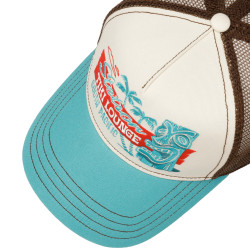 Stetson Trucker Cap Tiki Lounge turquoise/sand