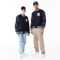 NEW ERA New York Yankees MLB World Series Black Varsity Jacket