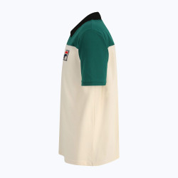 Fila LIANSHAN blocked polo shirt Antique White-Aventurine