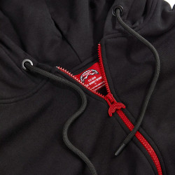 Sprayground Hidden In The Zipper Shark Fullzip Hoodie Black