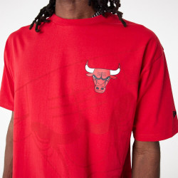 New Era NBA Chicago Bulls NBA Lifestyle Red Oversized T-Shirt Red