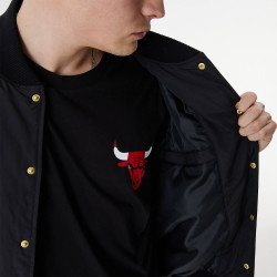 New Era Chicago Bulls Team Script Black Bomber Jacket