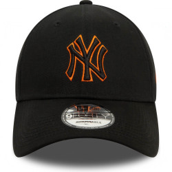 Šiltovka New Era 940 MLB New York Yankees Team Outline Black 9FORTY Adjustable Cap čierna