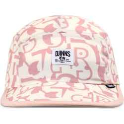 Šiltovka DJINN'S 5 Panel Soft Flat Cap Simple Aztek Beige/Old Rose