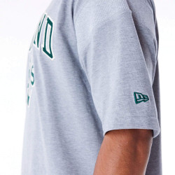 Tričko New Era MLB Oakland Athletics Rib Infill Grey Oversized T-Shirt šedé