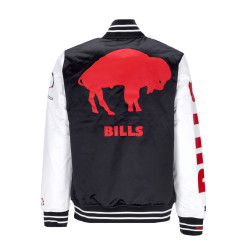 Mitchell & Ness Team Origins Varsity Satin Jacket Buffalo Bills Black / White