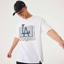 NEW ERA LA Dodgers MLB Team Wordmark White Oversized T-Shirt White