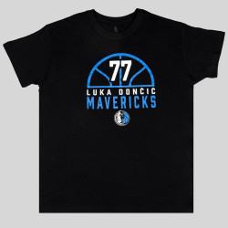 Outer Stuff Court Ball Ss Tee Dallas Mavericks Doncic Luka Black