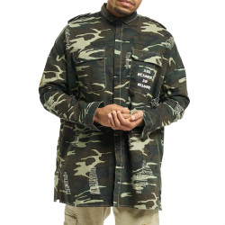 Pánska košeľa s dlhým rukávom Sixth June Camouflage maskáčová