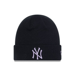 New Era MLB New York Yankees League Essential Black Cuff Knit Beanie Hat Black