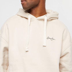 Sean John Script Logo Peached City Backprint Hoodie Beige