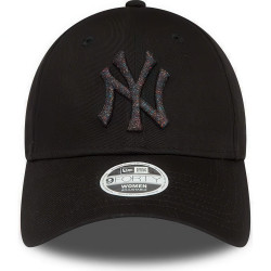 Dámska šiltovka New Era 940W MLB New York Yankees Womens Metallic Logo Black 9FORTY Adjustable Cap čierna