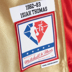 Mitchell & Ness 75th NBA Anniversary Gold Swingman Jersey DETROIT PISTONS ISSIAH THOMAS Gold